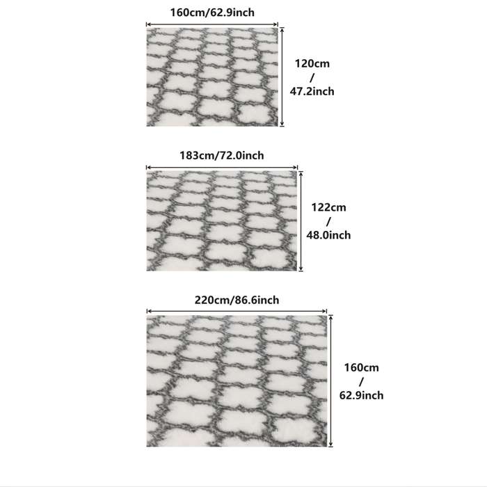 1Pc 160x120cm 62.9x47.2inch Floor Mat