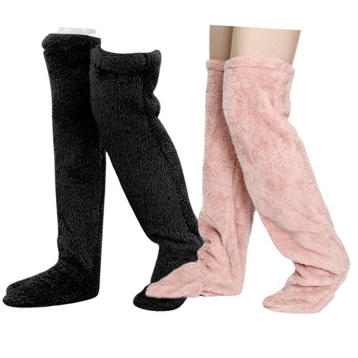 Sock Black Add Gray 2Pairs  One Size