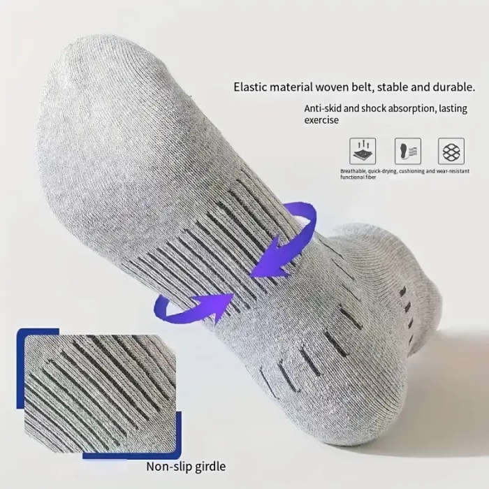 10 Pairs Of Unisex Athletic Socks