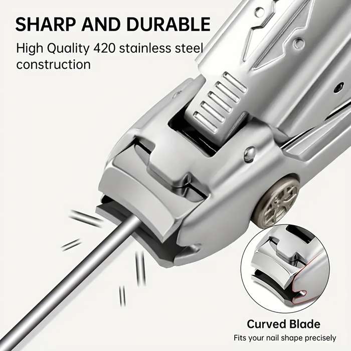 2pcs Original Nail Clipper Set Creative Car Styling Anti Splash Nail Scissors Portable Large Me