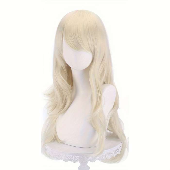 1Pc Orange 71.12cm Fashion Design Wig