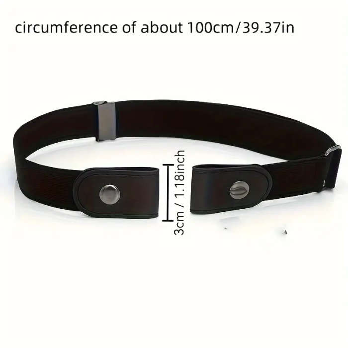 1pc Women'S Tummy Control Belt Adjustable Knit Waistband No Buckle Design Comfortable Casual Busines
