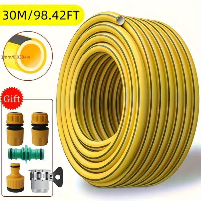 Water Hose With Quick Connector And Water Hose Repair Kit 30M