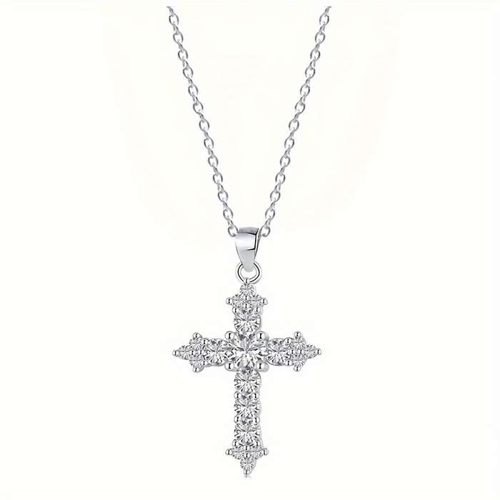 1 Piece Silvery Jesus Theme Pendant