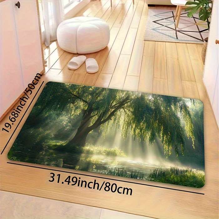 1Pc Green 23.62x35.43inch 60x90cm Floor Mat
