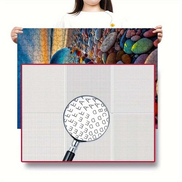 1000pcs Love Stones Jigsaw Puzzle for Adults Vibrant Colorful Landscape Scene with