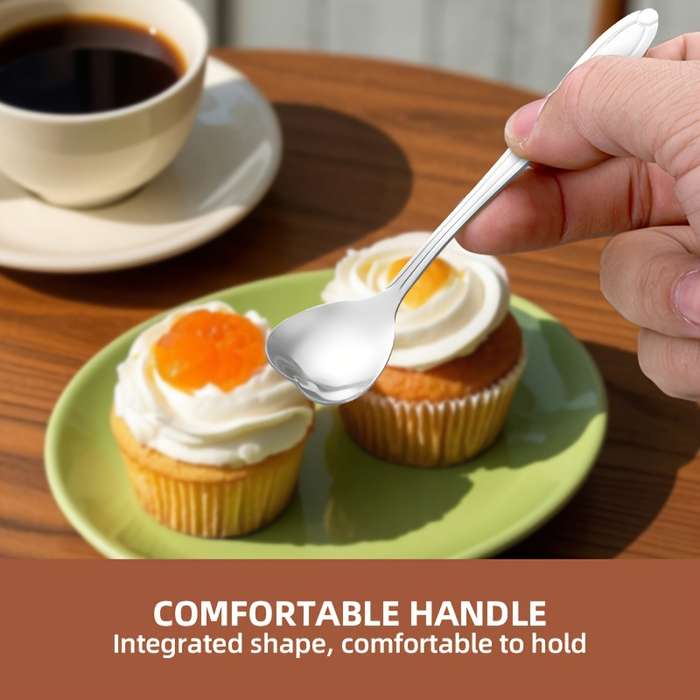 4pcs Stainless Steel Coffee Spoon Set Creative Dessert Spoons for Sugar Stirring Ice Cream