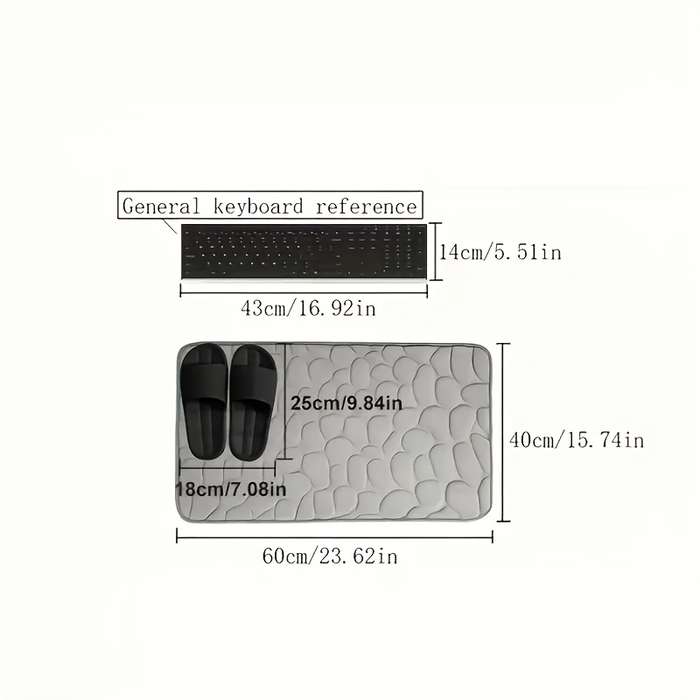 1Pc Crystal velvet anti slip mat Floor Mat