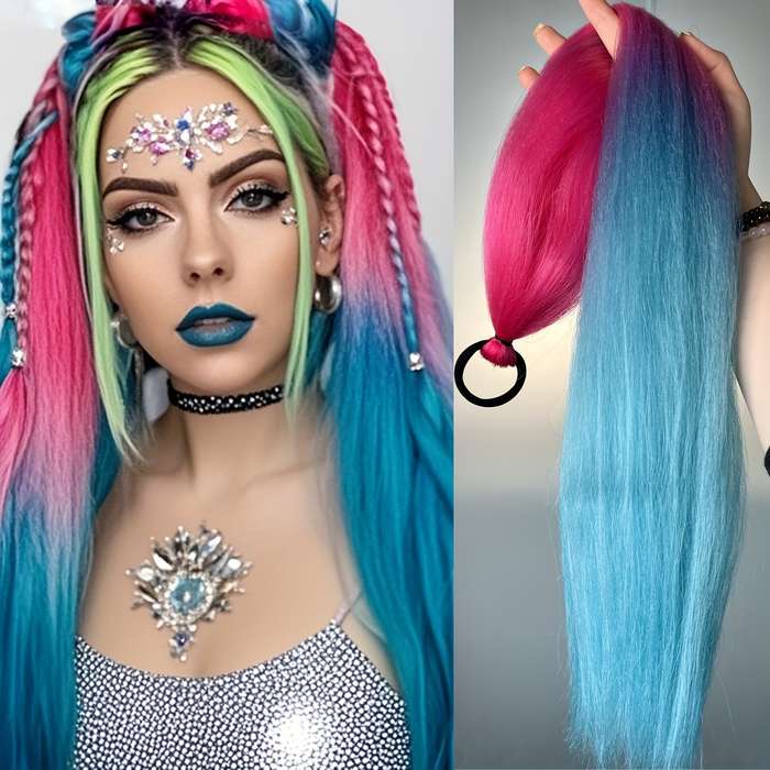 1Pc Color A19 66.04cm Fashion Design Wig