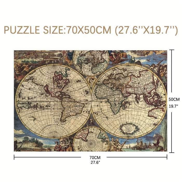 1000pcs Puzzle Paper Toys Ancient Map Famous Paintings 1000pcs Jigsaw Puzzle festival