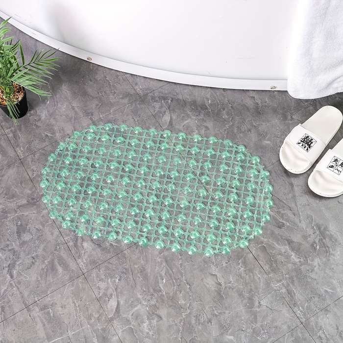 1Pc Transparent Pink Floor Mat