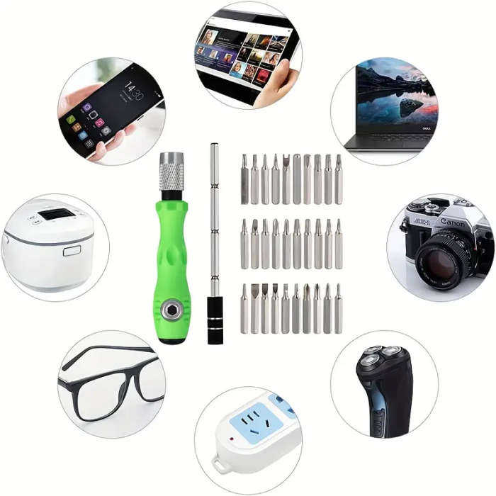 32-In-1 Precision Screwdriver Set with Mini Magnetic Bits for Phone Laptop And Mobile Repair