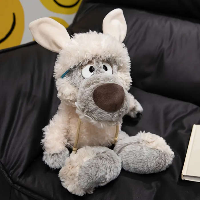 1 Soft Wool Sheepskin Coat Wolf Doll