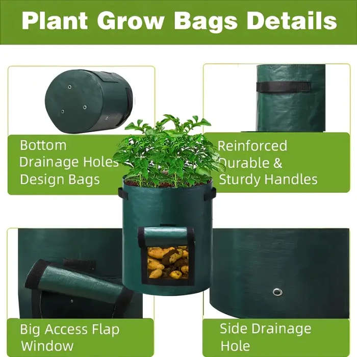 10-Pack Green Potato Grow Bags