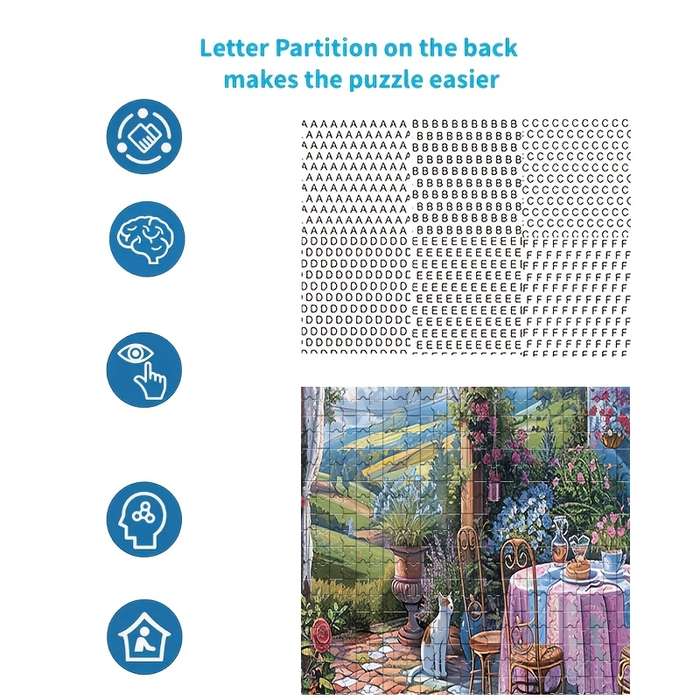 1000pcs Jigsaw Puzzle Country Harmony Scene 50.04x70.1cm High-Quality Thick Pap