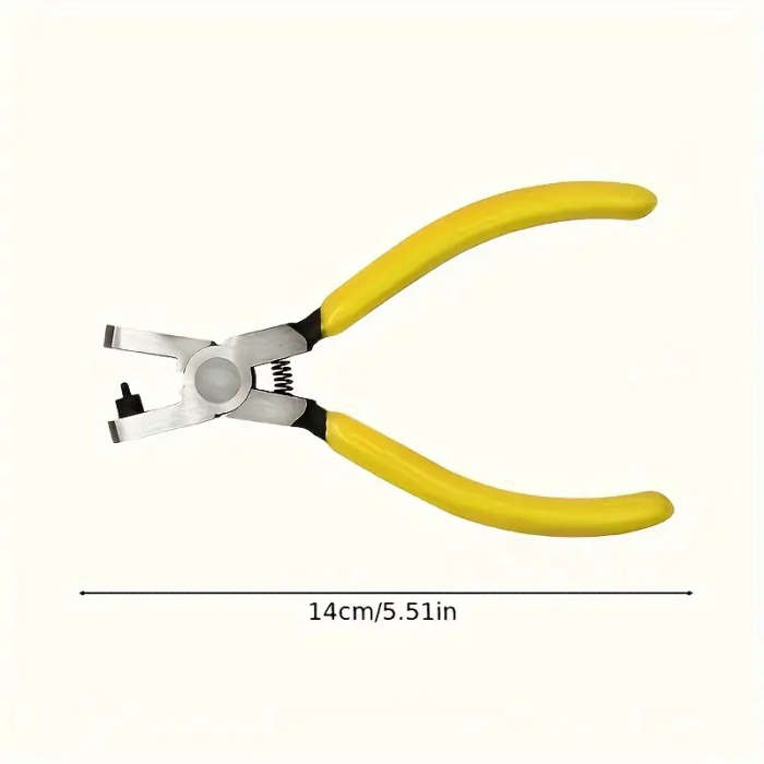 1pc Stainless Steel Faux Leather Hole Punch Tool 2.0mm Watch Band Belt Pliers