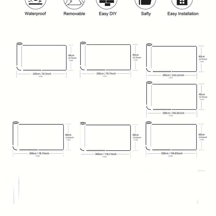 1PC Wall Stickerslan yu he60cmx1000cm