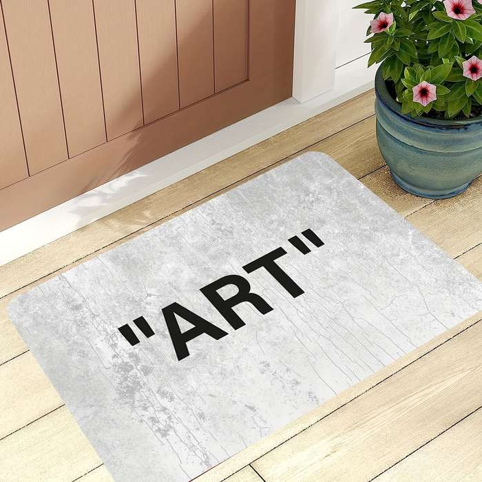 1Pc Gray 120x180cm 47.24x70.87inch Floor Mat