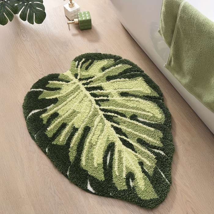 1Pc 5Ox8Ocm Mincht Monstera Floor Mat
