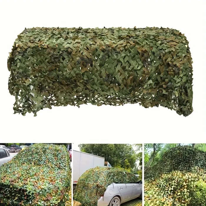 Versatile Woodland Camo Netting Roll Perfect for Hunting Camping Party Decor 1.5*3m