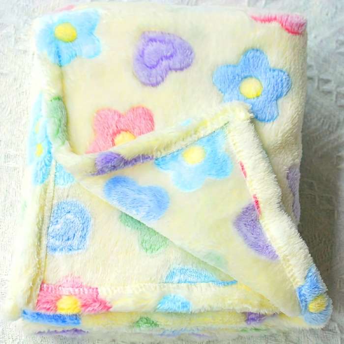 1ps Blanket Style Love Flowers