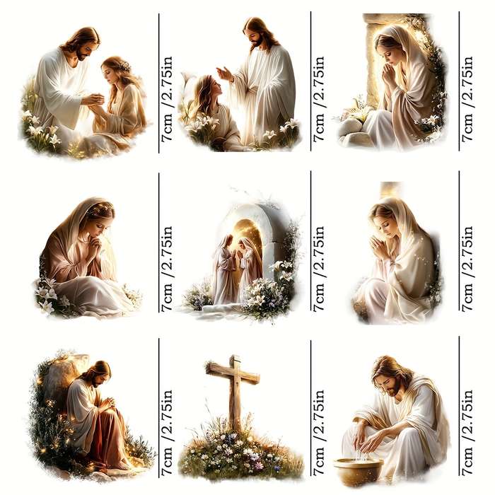 1pc  Jesus Christian Themed Stickers
