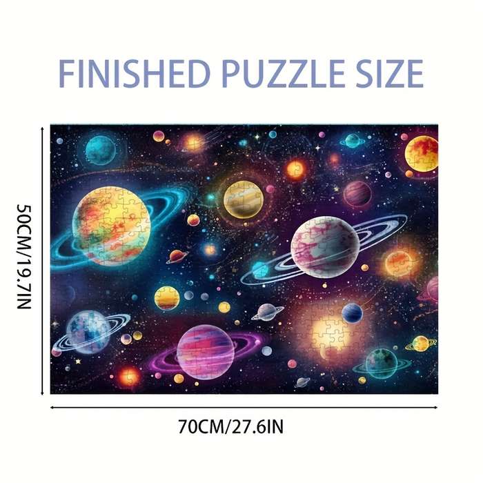 1000pcs Glow-in-the-Dark Jigsaw Puzzle Prague Castle Design 50x70cm Cosmic Explor