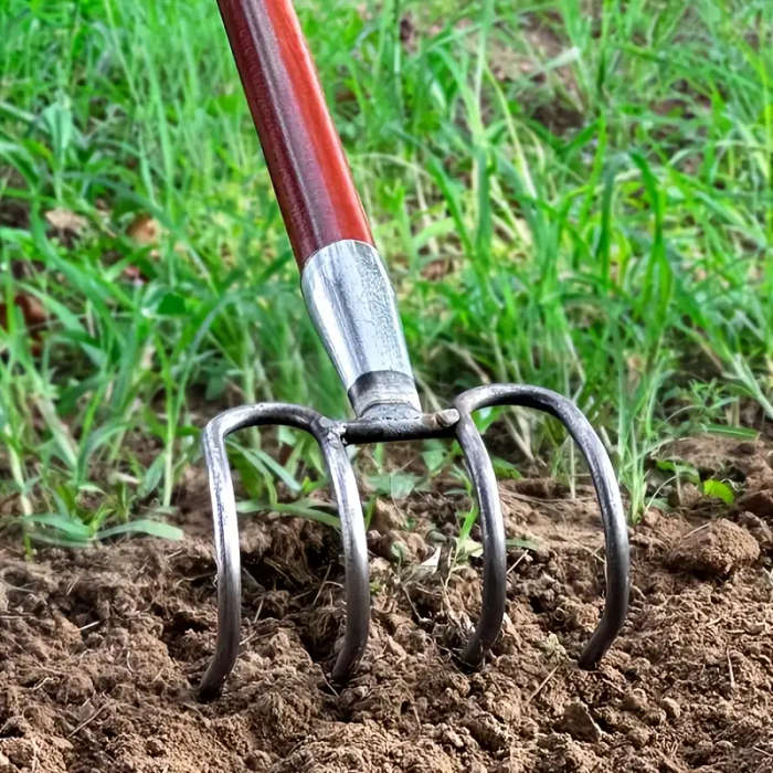 Heavy-Duty Manganese Steel Garden Rake