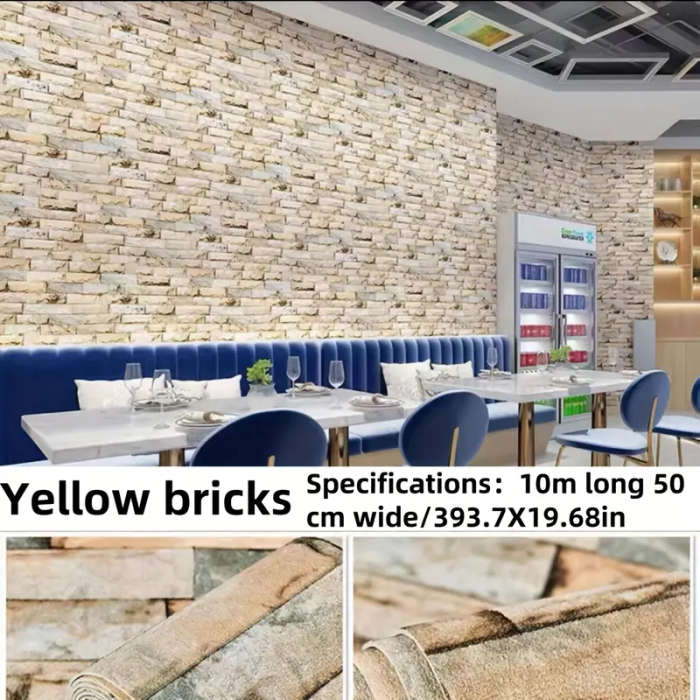 Waterproof 3D Foam Brick Pattern Thickened Wallpaper Sticker
