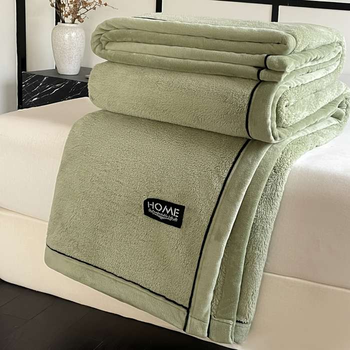 1ps Blanket Color Smoke Rain Gray Black size 70cmx100cm