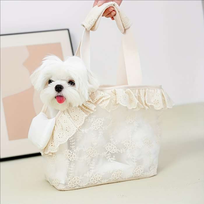 1pc Beigesize M 31*18*26cm Pet Bag