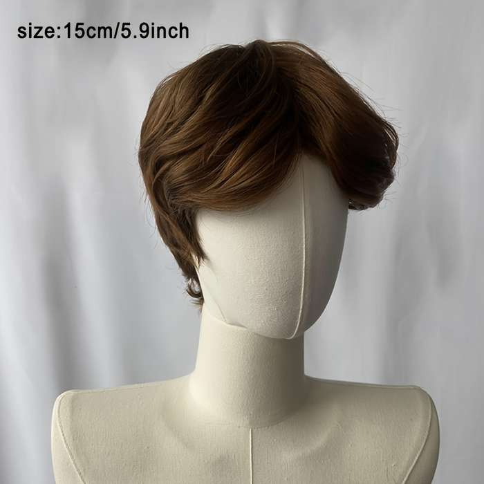 1Pc Light Brown 15.24cm Fashion Design Wig