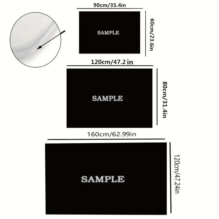 1Pc 80x120cm Floor Mat