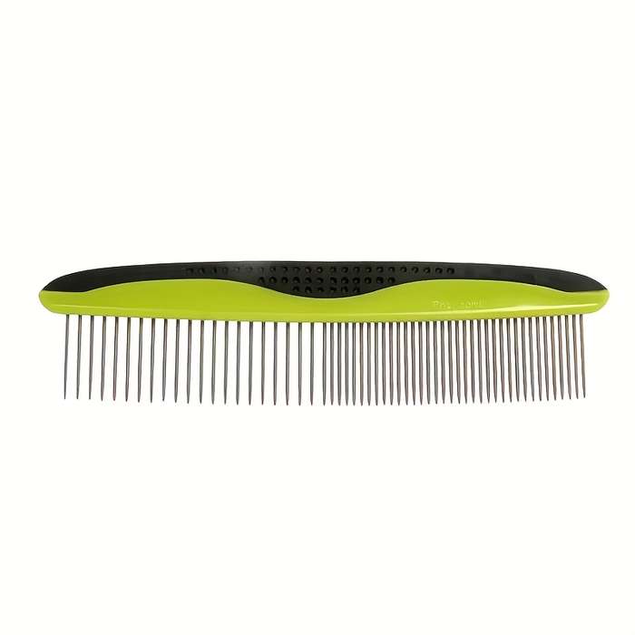 1pc Pet straight Comb Green Pet Comb