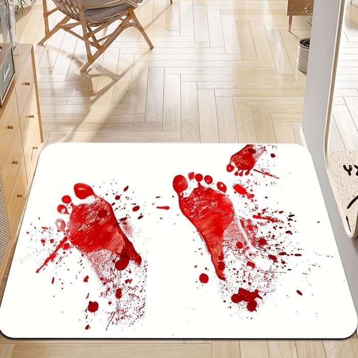 1Pc White 23.62x35.43inch 60x90cm Floor Mat