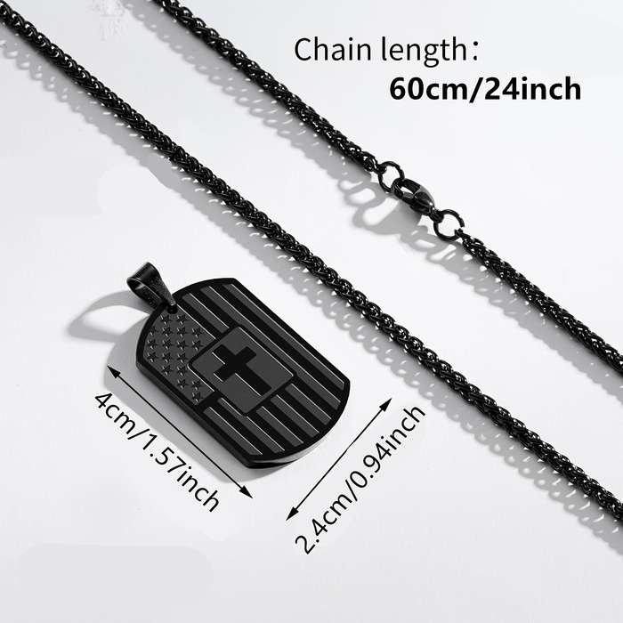 1 Piece Black Jesus Theme Pendant