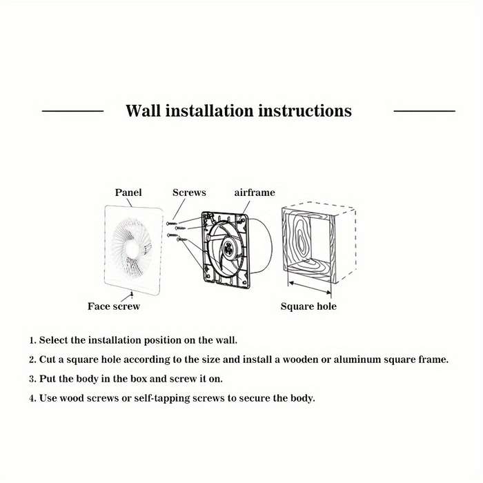1pcs European Standard Household Exhaust Fan Multi-function 6 Inch Ventilation Fan