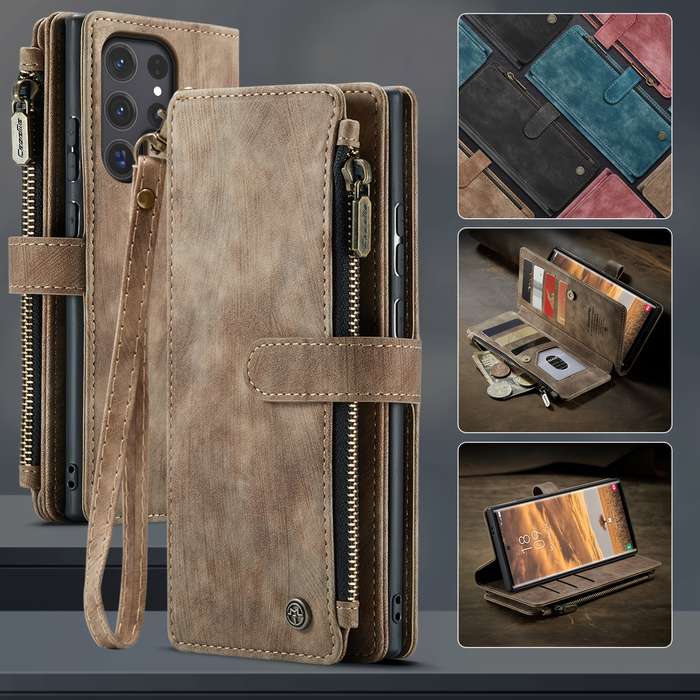 1pc Brown For Samsung Galaxy S24 Ultra Phone Cases
