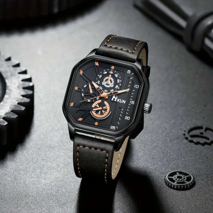 2pcs set High-end Wristwatches the First Choice of Modern Elites Show Your Way to Success Color Sent