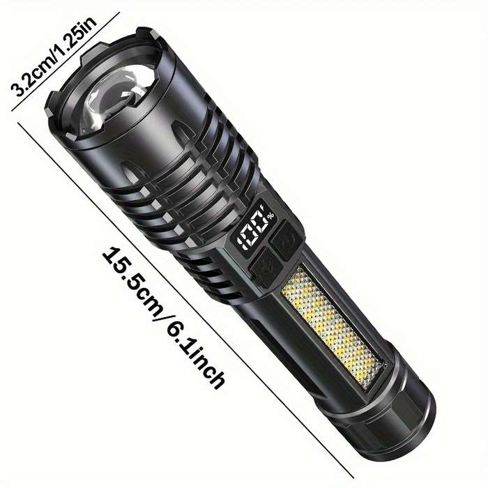 1PC Black Flashlight