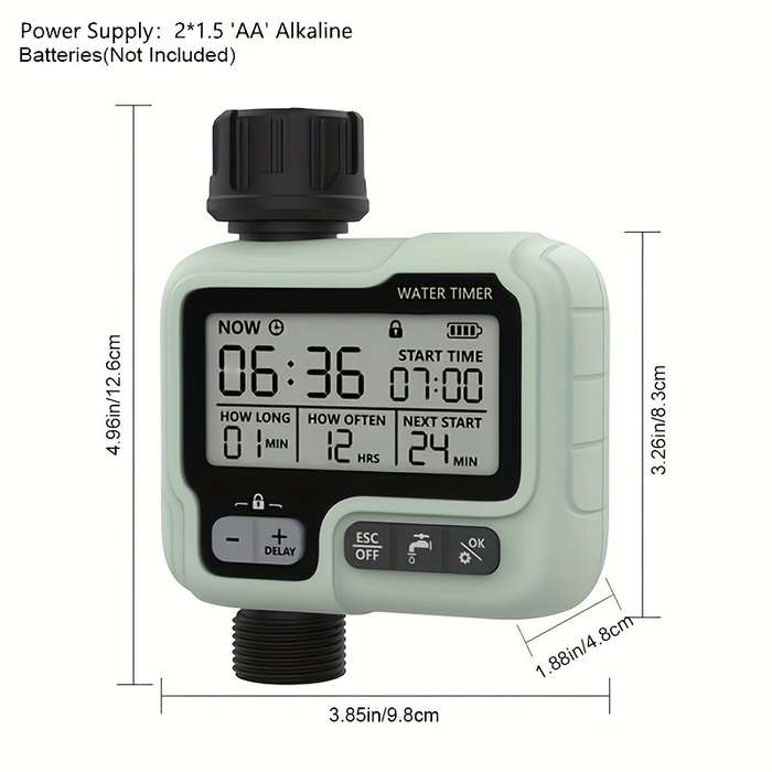 1Pc Automatic Water Timer Irrigation Machine Intelligent Sprinkler
