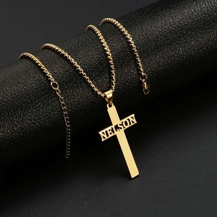 1 Piece Golden Jesus Theme Pendant