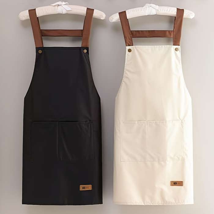 1pc Apron for household use and oil resistant kitchen and work waist circumference for convenien