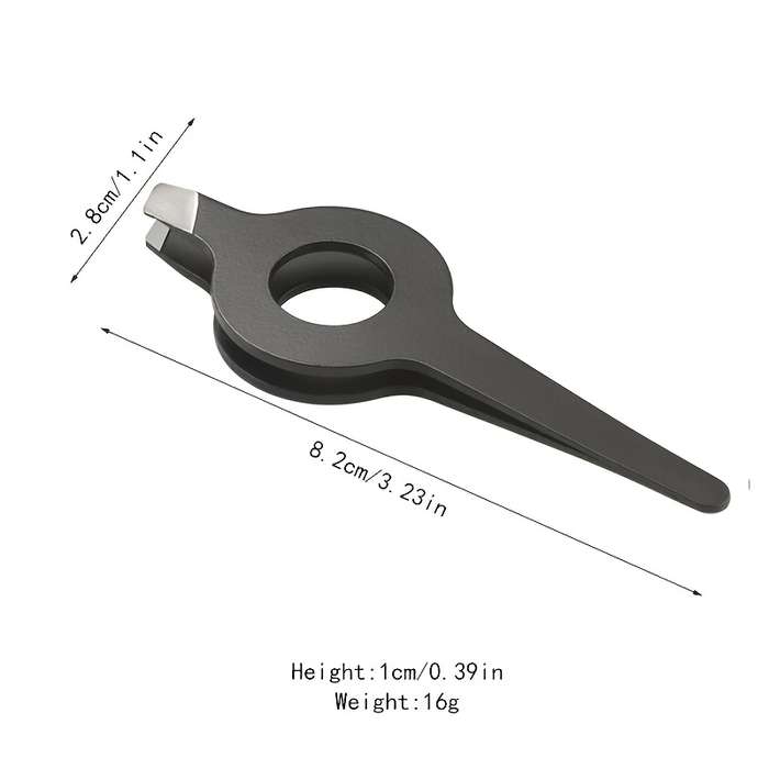 1pc Professional Slant Tip Tweezer with Hollow Handle Precision Eyebrow  Facial Hair Removal