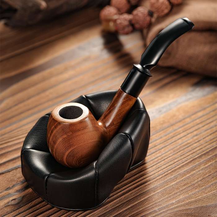 1pc Sofa Pipe Stand Durable Plastic Ashtray Holder with Ergonomic Design Black Modern Home Decor