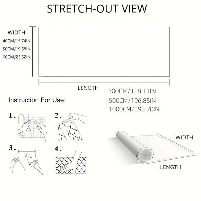 1PC Wall StickersFor Galaxy GrayLength 10 MeterssXWidth  23.62in