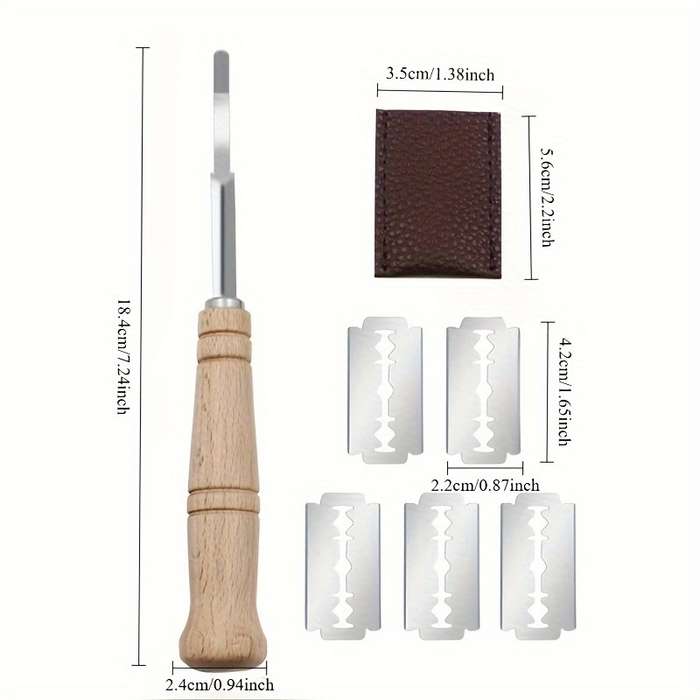 1pc Premium Stainless Steel Bread Knife with Wooden Handle Perfect for Sourdough Baguettes Mor
