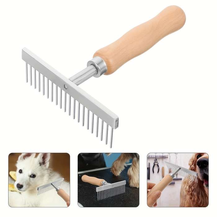 1pc Silvery Pet Comb