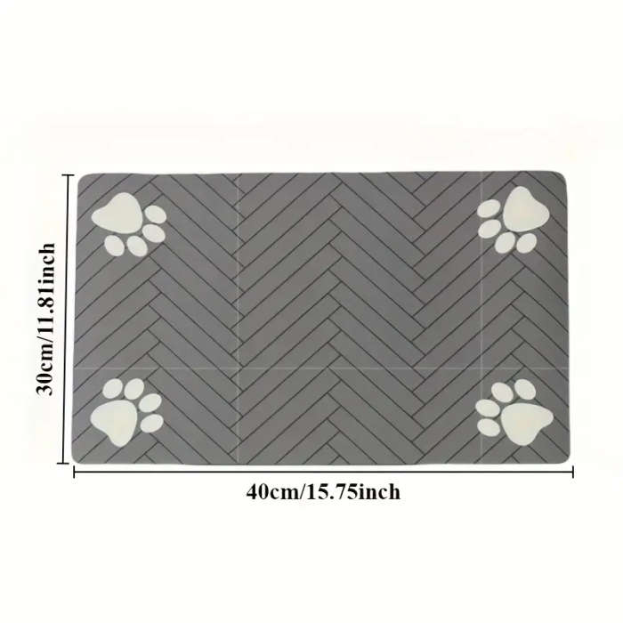 1 Quick-Drying Diatom Mud Pet Feeding Mat 30*40cm