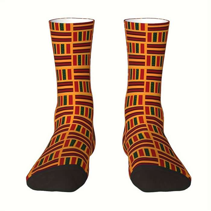 1 Pair One Size Africa Design Socks